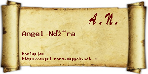 Angel Nóra névjegykártya